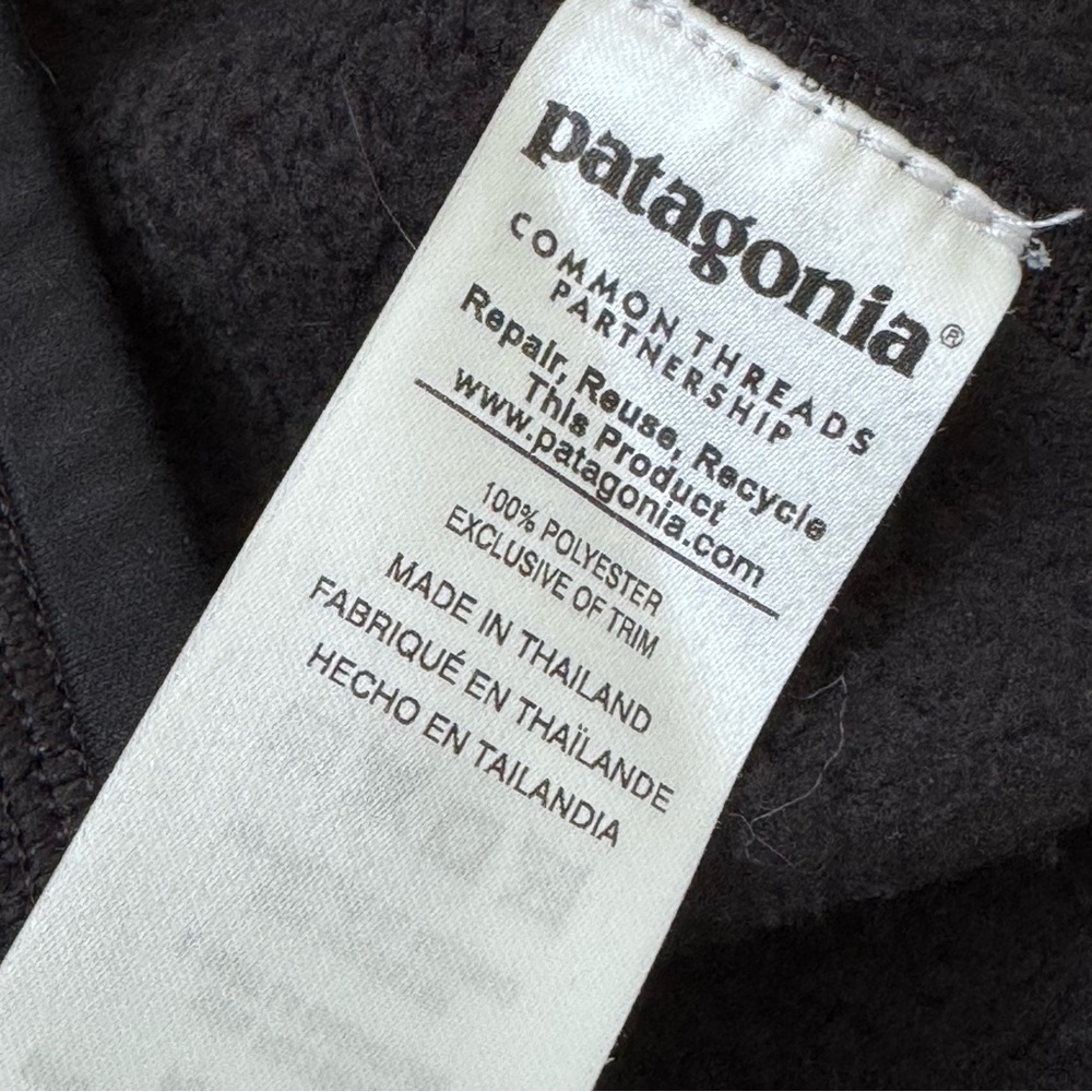 PATAGONIA 1/4 Zip Fleece Pullover Zip Chest Pocket Womens SMALL Charcoal Gray - Picture 4 of 10